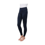 Black high waisted oslopro softshell riding tights with smooth stretchy fabric and subtle side pockets