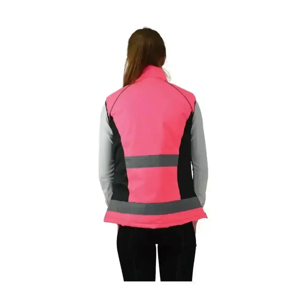 HY Equestrian Padded Gilet Yellow X Small Bodywarmers