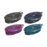 HY Equestrian Pebble Brush Grey Massage Brushes Barnstaple Equestrian Supplies