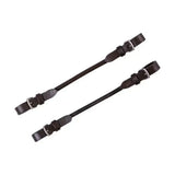 Dark brown leather pelham roundings with silver toned buckles for equestrian pelham rounding by hy equestrian