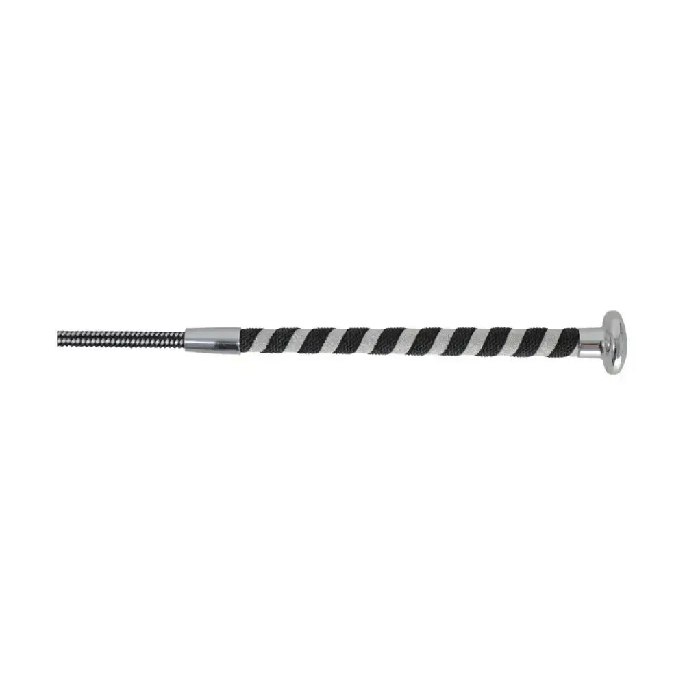 Hy Equestrian Pirouette Schooling Whip Silver Glitter/Black Schooling Whips