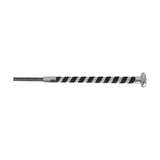 Hy equestrian pirouette schooling whip with black and silver stripes and chrome finished handle statement whip