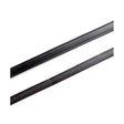 Black rubber weather stripping strips for hy equestrian plain leather reins with billet hook fastenings and high quality leather