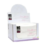 White cardboard equestrian poultice dressing box with pink and purple hy health branding for veterinary approved wound care