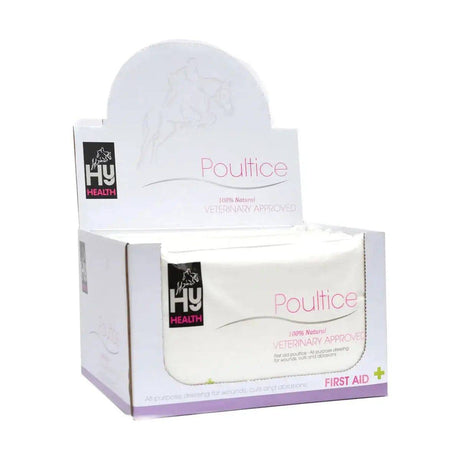 HY Equestrian Poultice Dressing Veterinary Box of 10 Packs Barnstaple Equestrian Supplies