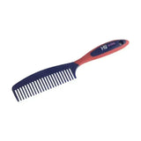 Hy equestrian pro groom comb with navy blue and orange colour coordinating handle and sleek ergonomic design