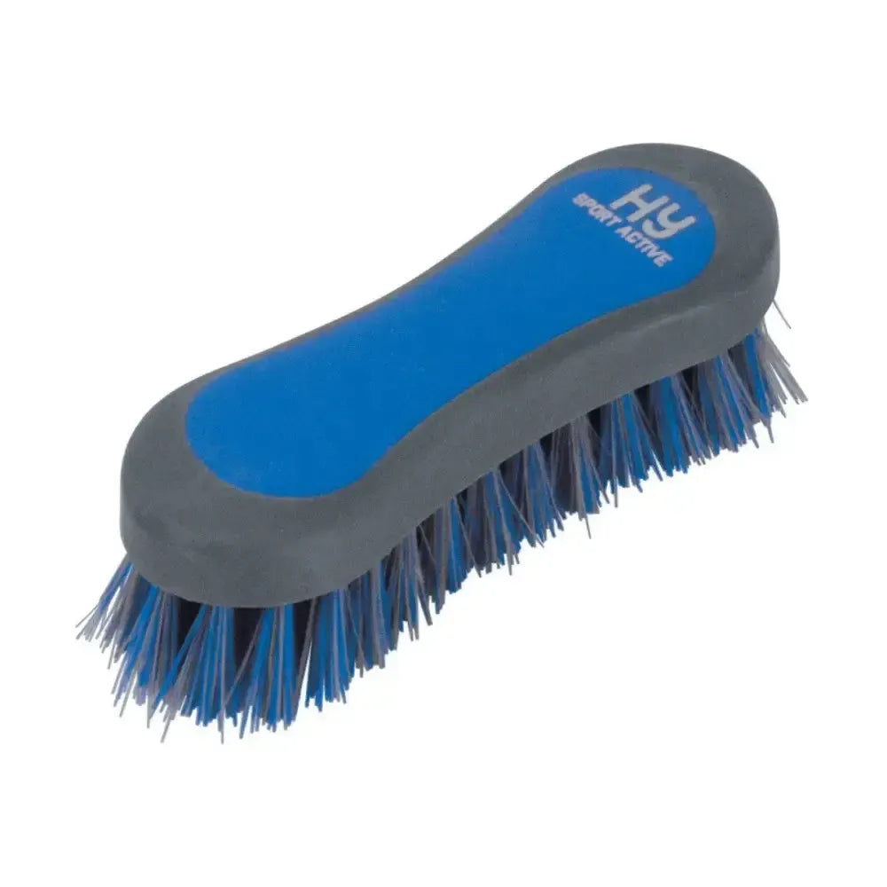 Hy Equestrian Pro Groom Face Brush Blue/Light Blue Face Brushes