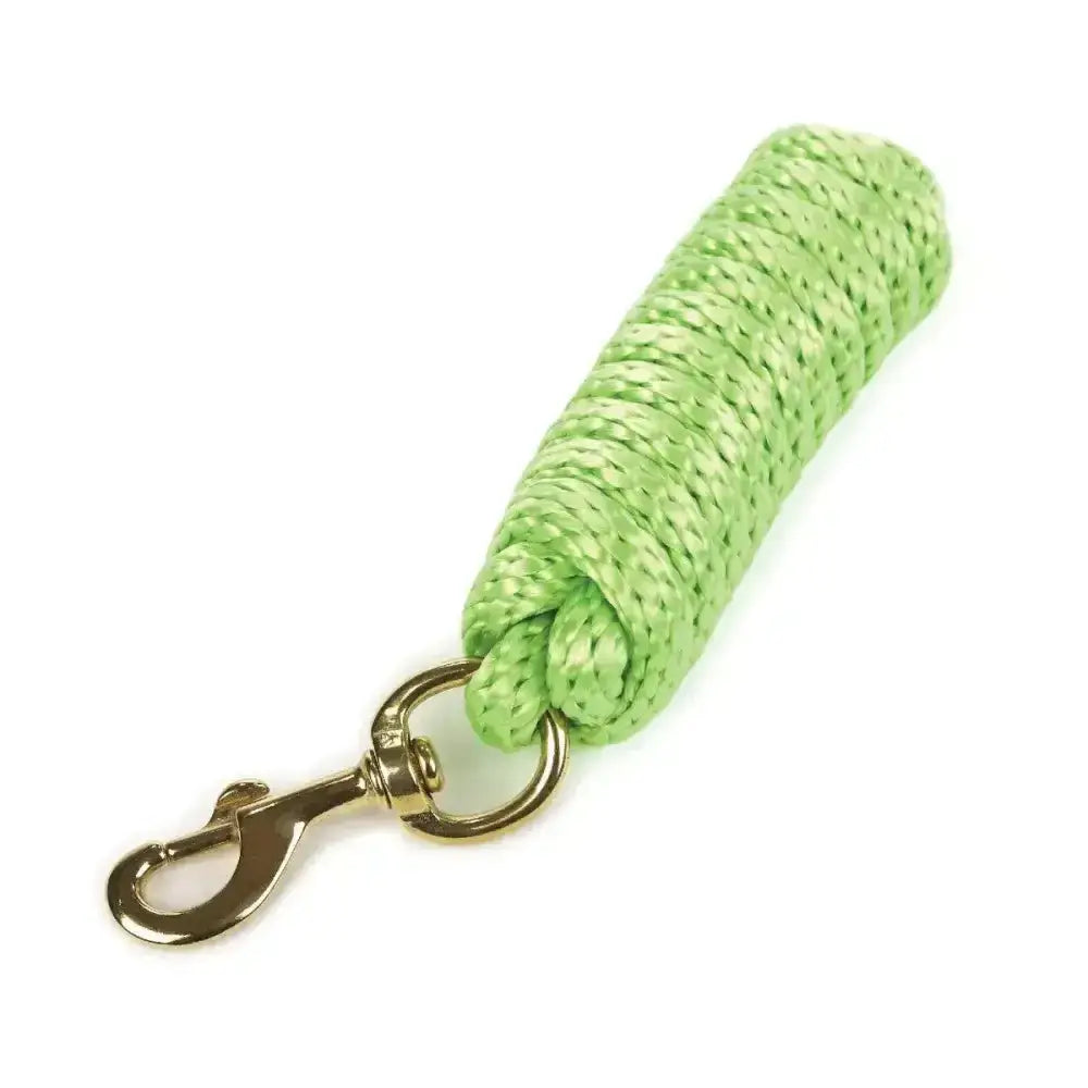 Hy equestrian pro lead rope lime green braided with gold metal swivel hook perfect ultimate pro lead use