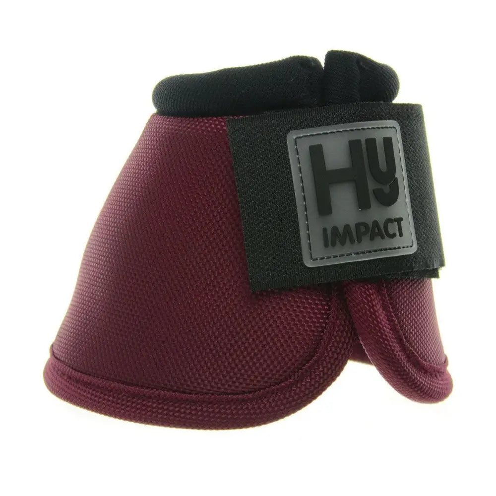 Hy Equestrian Pro Over Reach Boots Burgundy Small Over Reach Boots Barnstaple Equestrian Supplies