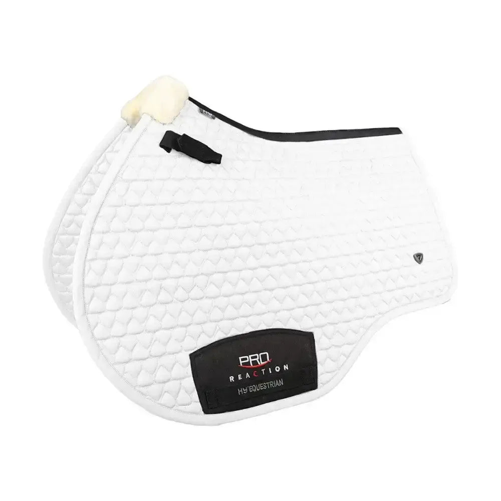 Hy Equestrian Pro Reaction Close Contact Saddle Pad White Full Saddle Pads