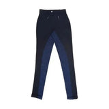 HY Equestrian Raised Polka Dot Children's Jodhpurs Navy/Sea Blue 18" Jodhpurs