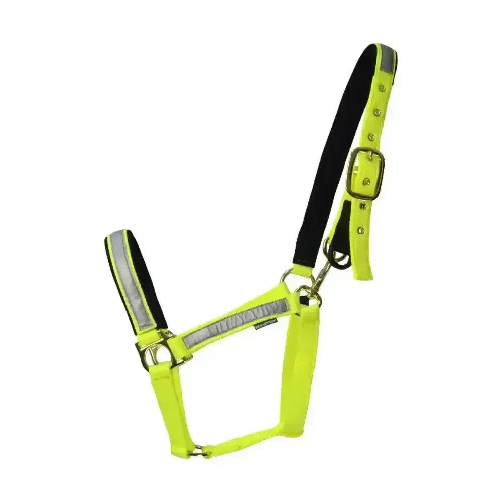 Hy Equestrian Reflective Fieldsafe Head Collar Yellow/Reflective Pony Field Safe Headcollars