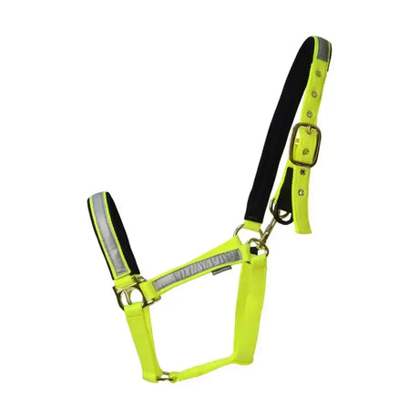 Hy Equestrian Reflective Fieldsafe Head Collar Yellow/Reflective Pony Field Safe Headcollars