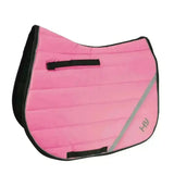 Hy Equestrian Reflector Comfort Pad Pink Cob/Full Saddle Pads & Numnahs Barnstaple Equestrian Supplies