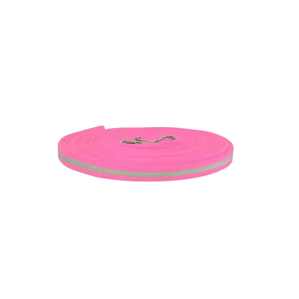 Hy Equestrian Reflector Lunge Rein Pink 8M Lunge Lines Barnstaple Equestrian Supplies