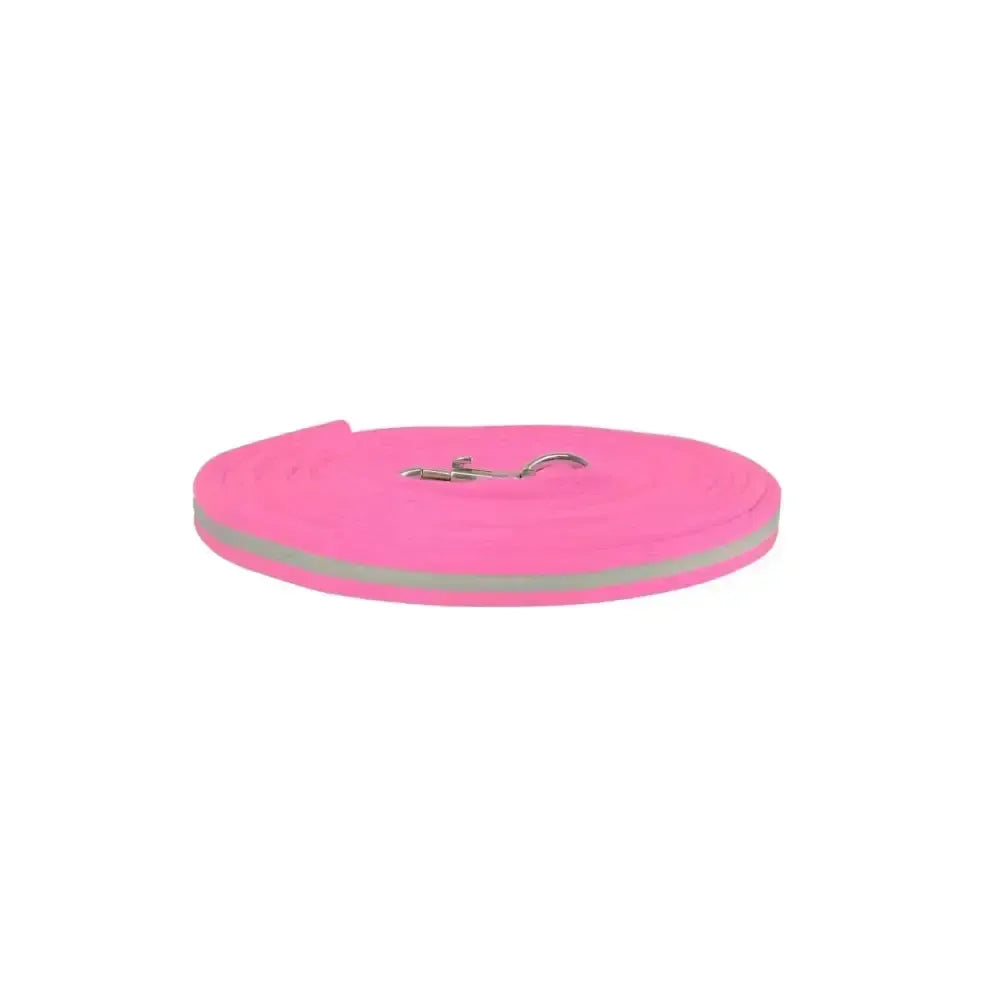 Hy Equestrian Reflector Lunge Rein Pink 8M Lunge Lines