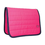 Hy Equestrian Reversible Comfort Pad Raspberry/Navy Trim One Size Saddle Pads