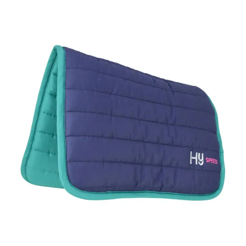 Hy Equestrian Reversible Two Colour Saddle Pad Navy/Teal Saddle Pads