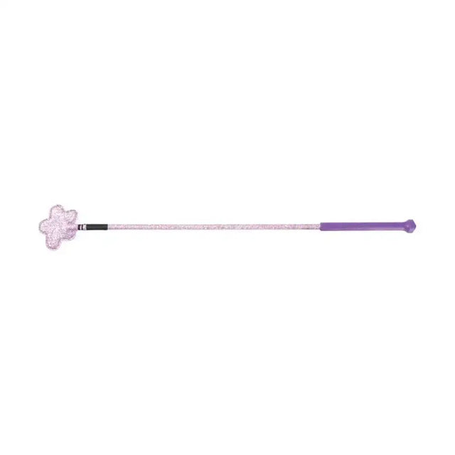 Hy Equestrian Riding Whip Glitter Flower Purple Riding Crops & Whips