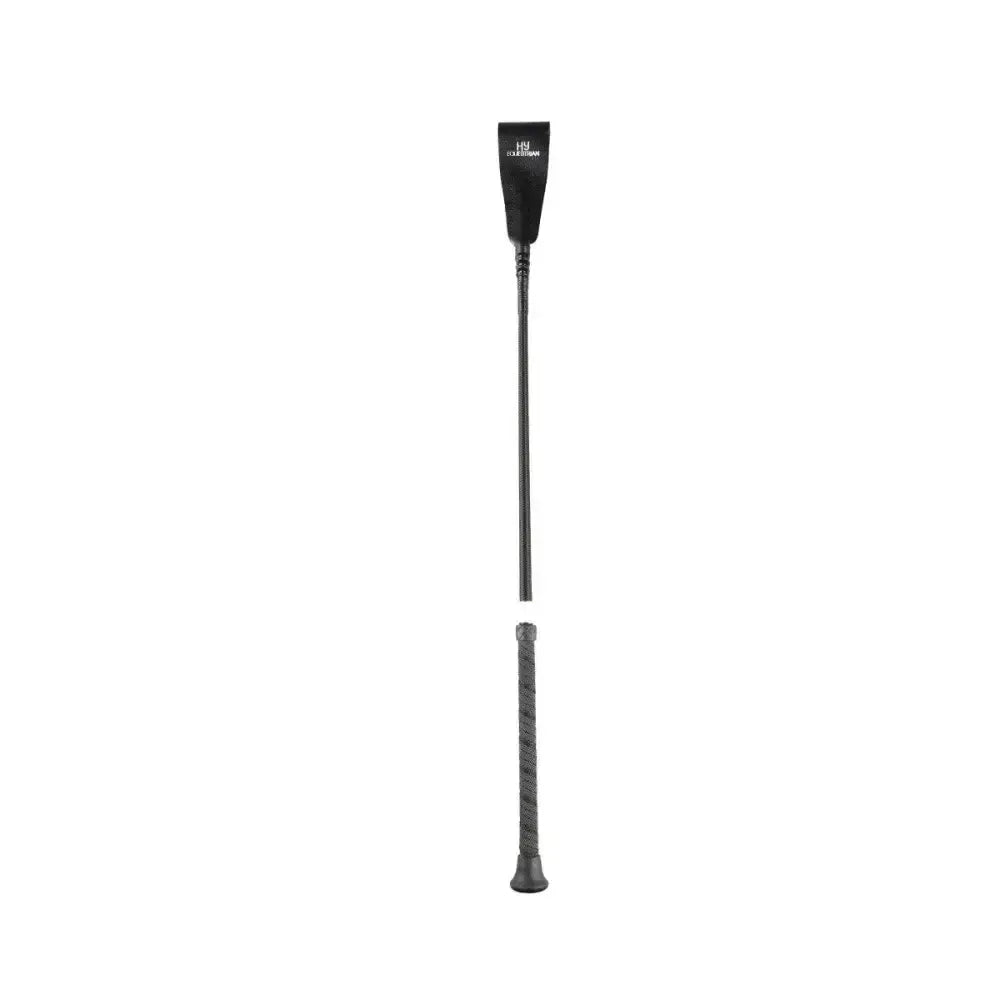 Hy Equestrian Riding Whip Spiral Sure Grip Handle Black 56Cm Riding Crops & Whips
