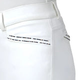 Hy Equestrian Roka Rose Breeches White With Navy/Rose Gold Diamantes 24" Riding Breeches Barnstaple Equestrian Supplies