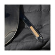 Black leather strap with woven rose gold stirrup accent from hy equestrian rosciano rose gold leathers