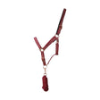 Hy Equestrian Rose Glitter Head Collar & Lead Rope Set Burgundy Cob Headcollar & Lead Rope Barnstaple Equestrian Supplies