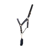 Hy Equestrian Rose Glitter Head Collar & Lead Rope Set Navy Pony Headcollar Sets