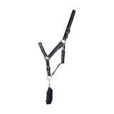 Hy Equestrian Rose Glitter Head Collar & Lead Rope Set Navy Pony Headcollar Sets