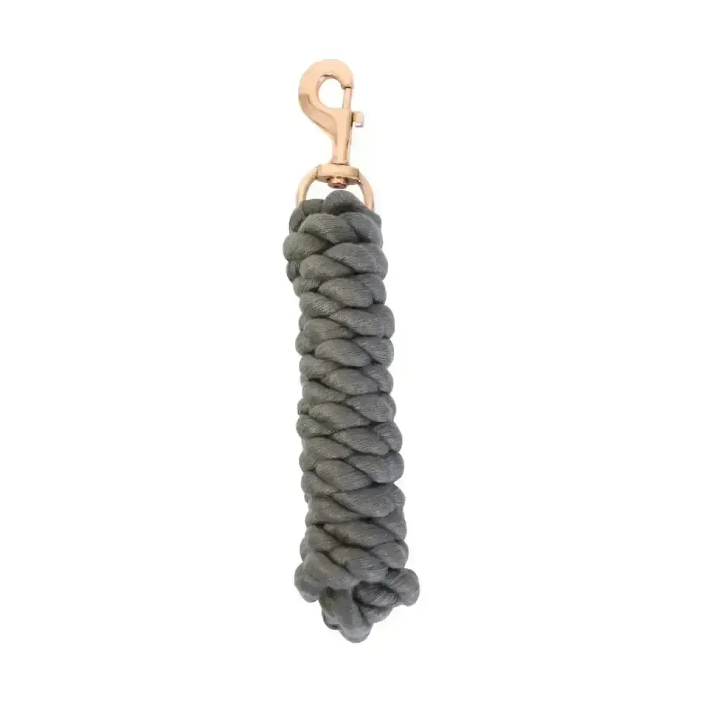 Hy Equestrian Rose Gold Lead Rope Darkgrey/Rosegold Lead Ropes
