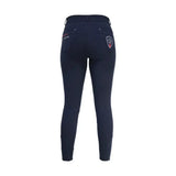 HY Equestrian Signature Breeches Marine Blue/Red 26" Breeches