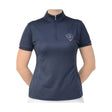 HY Equestrian Signature Sports Shirt Marine Blue/Red X Large Show Shirts Barnstaple Equestrian Supplies