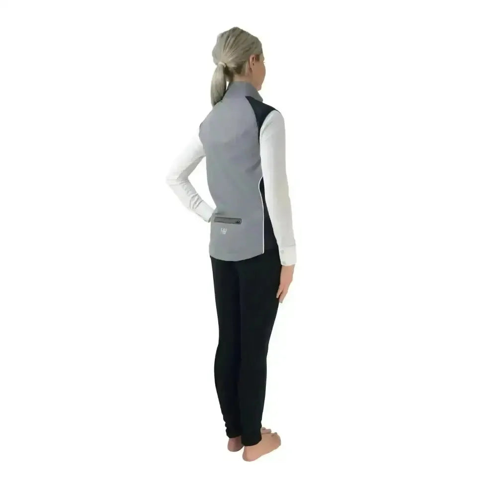 Hy Equestrian Silva Flash Reflective Gilet Reflective Silver X Small Gilets & Bodywarmers