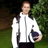 Hy Equestrian Silva Flash Reflective Jacket Reflective Silver X Small Outdoor Coats