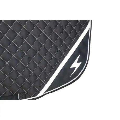 Hy Equestrian Silva Flash Saddle Pad Black/Reflective Silver Cob/Full Saddle Pads & Numnahs Barnstaple Equestrian Supplies