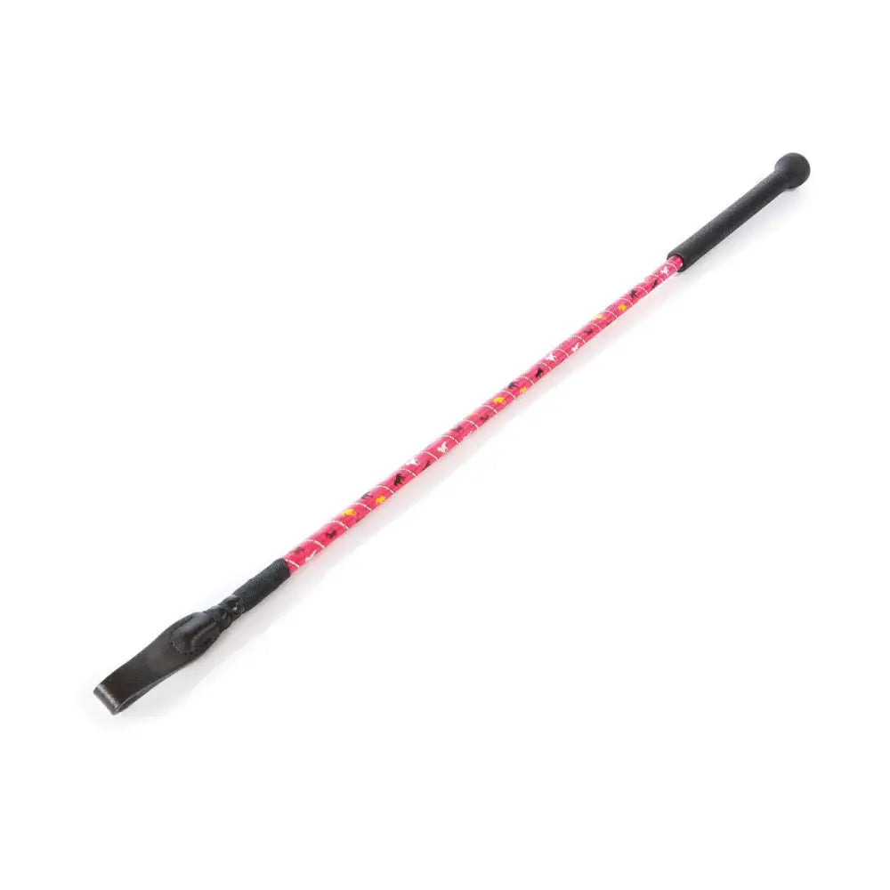 Hy Equestrian Silver Riding Whip Hot Pink Riding Crops & Whips Barnstaple Equestrian Supplies