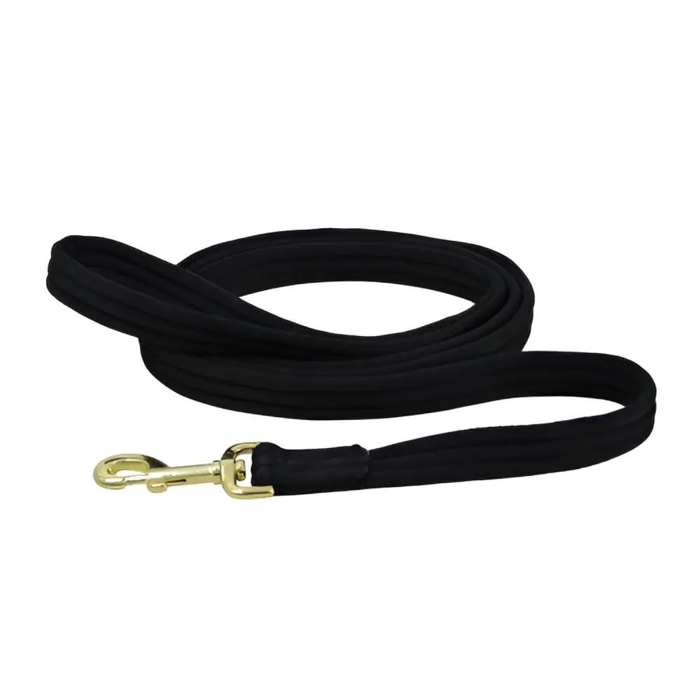 Hy Equestrian Soft Webbing Lead Rein without Chain Black Lead Ropes Barnstaple Equestrian Supplies