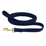 Hy Equestrian Soft Webbing Lead Rein without Chain Navy Lead Ropes Barnstaple Equestrian Supplies