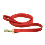 Hy Equestrian Soft Webbing Lead Rein without Chain Red Lead Ropes