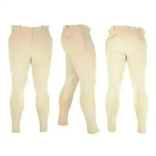 HY Equestrian Softshell Winter Breeches Mens Beige 28" Breeches