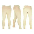 Beige equestrian softshell winter breeches mens with smooth, form-fitting design and subtle stitching details