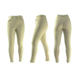 Beige hy equestrian softshell winter ladies breeches with sleek form fitting design and subtle stitching details