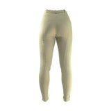 Beige hy equestrian softshell winter ladies breeches with fitted design and subtle seam detailing for cold weather rides