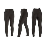Black equestrian softshell winter ladies breeches with sleek fit and subtle stitching perfect for cold rides