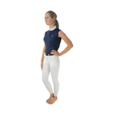 HY Equestrian Sophia Sleeveless Show Shirt monaco Navy X Large Show Shirts