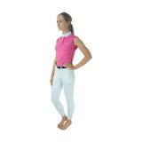 Hy Equestrian Sophia Sleeveless Show Shirt Rose Pink Pink Rose X Small Show Shirts