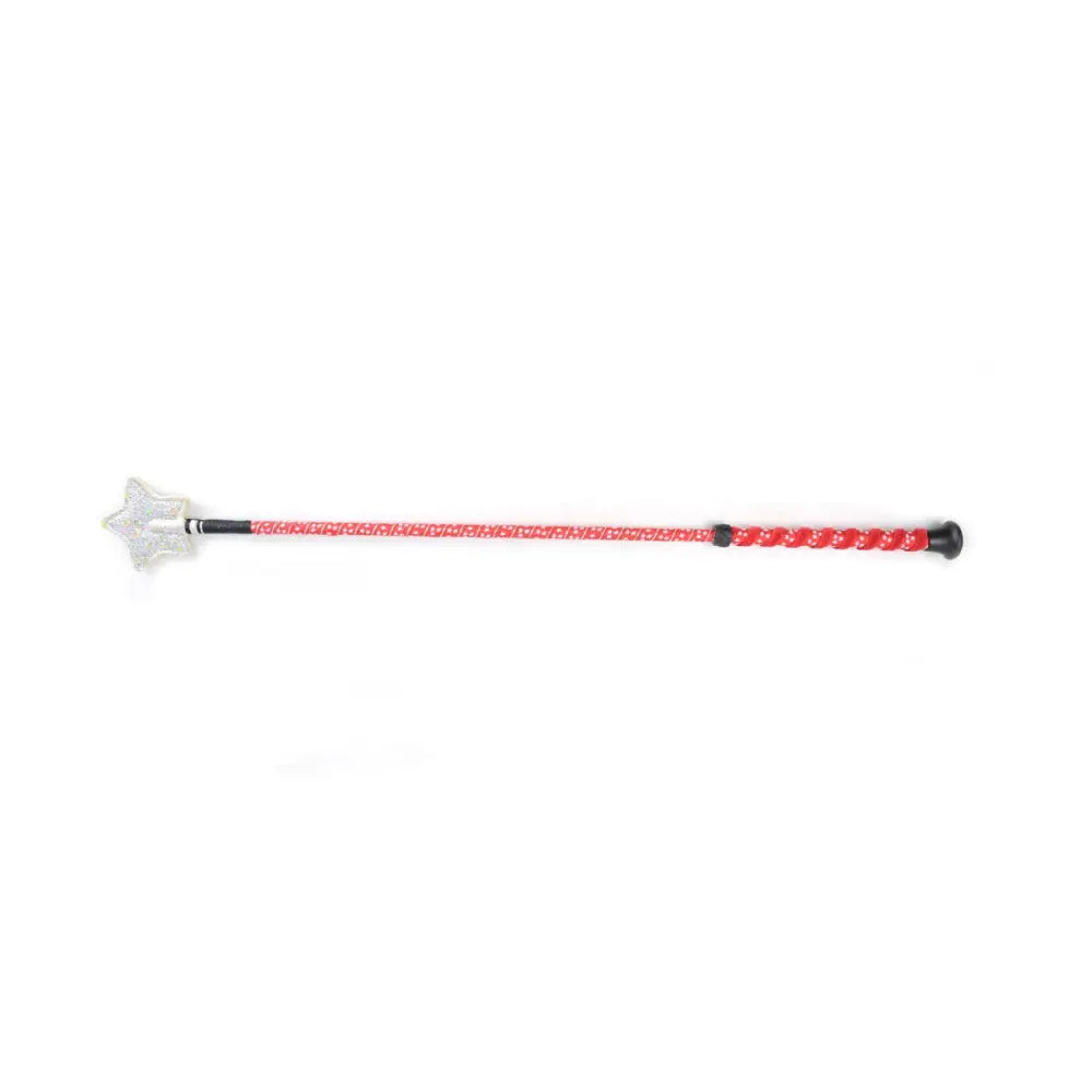 Hy Equestrian Spiral Star Riding Whip Red Riding Crops & Whips Barnstaple Equestrian Supplies