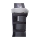 Hy Equestrian Stable Protection Boot Black With Grey Lining Large Stable Boots