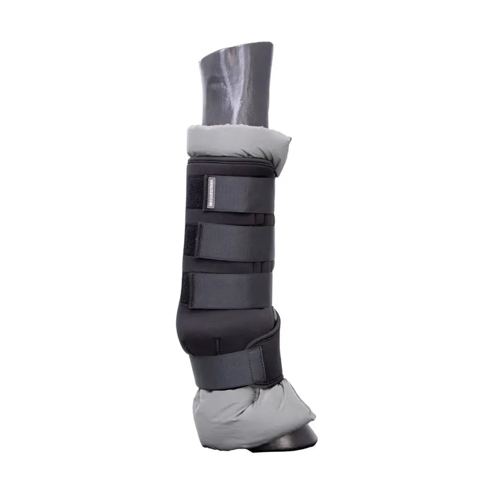 Hy Equestrian Stable Protection Boot Black With Grey Lining Large Stable Boots
