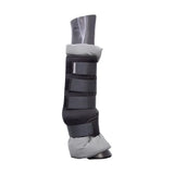 Hy Equestrian Stable Protection Boot Black With Grey Lining Large Stable Boots